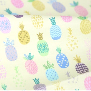 Pineapple Patterned Fabric made in Korea by the Half Yard