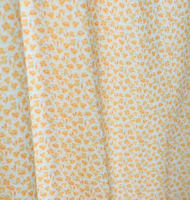 Quilt made in Korea Half Yard Cute Yellow Flower Patterned Fabric sewing