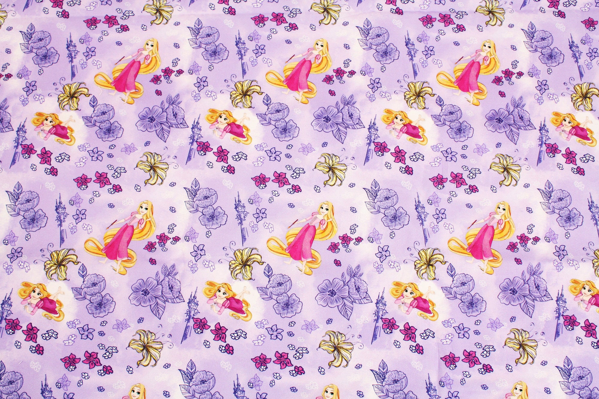 Disney Princess Rapunzel Fabric Printed in Korea by the Half - Etsy