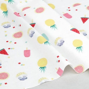 Popsicle Fruits Patterned Fabric Made in Korea by Half Yard | Etsy