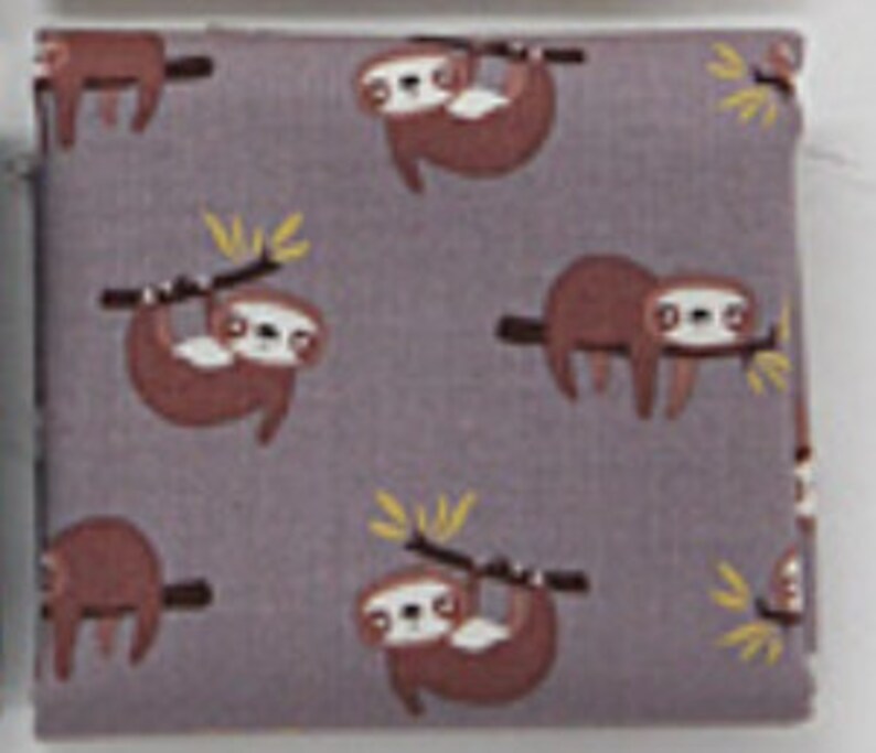 Sloth Fabric made in Korea by the Half Yard | Etsy