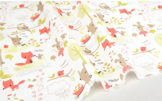 Animals Patterned Fabric made in Korea by Half Yard Digital Textile Printing