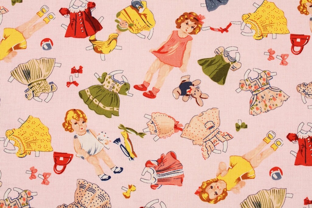 Dolly Paper Dolls Fabric by Timeless Treasures Fabrics by the Etsy