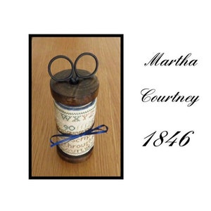 Martha Courtney 1846 Spool Scissor Keep Cross Stitch chart