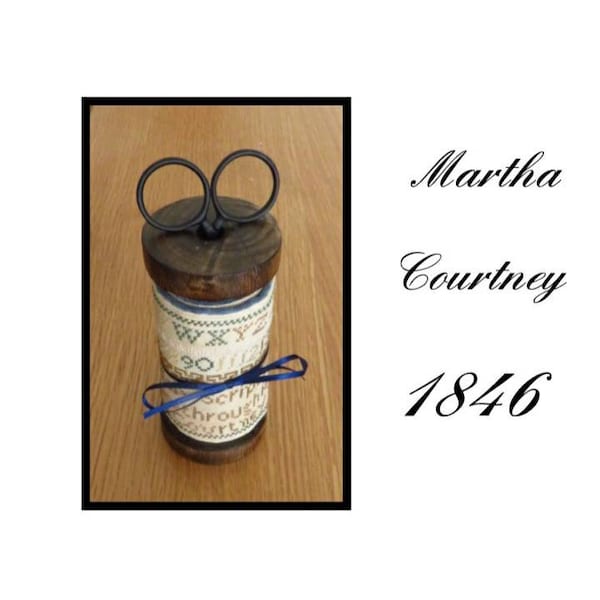 Martha Courtney 1846 Spool Scissor Keep Cross Stitch PDF chart