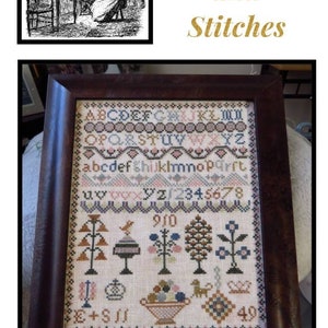 Garden Jewels, E+S Sampler pdf Cross Stitch Reproduction Chart