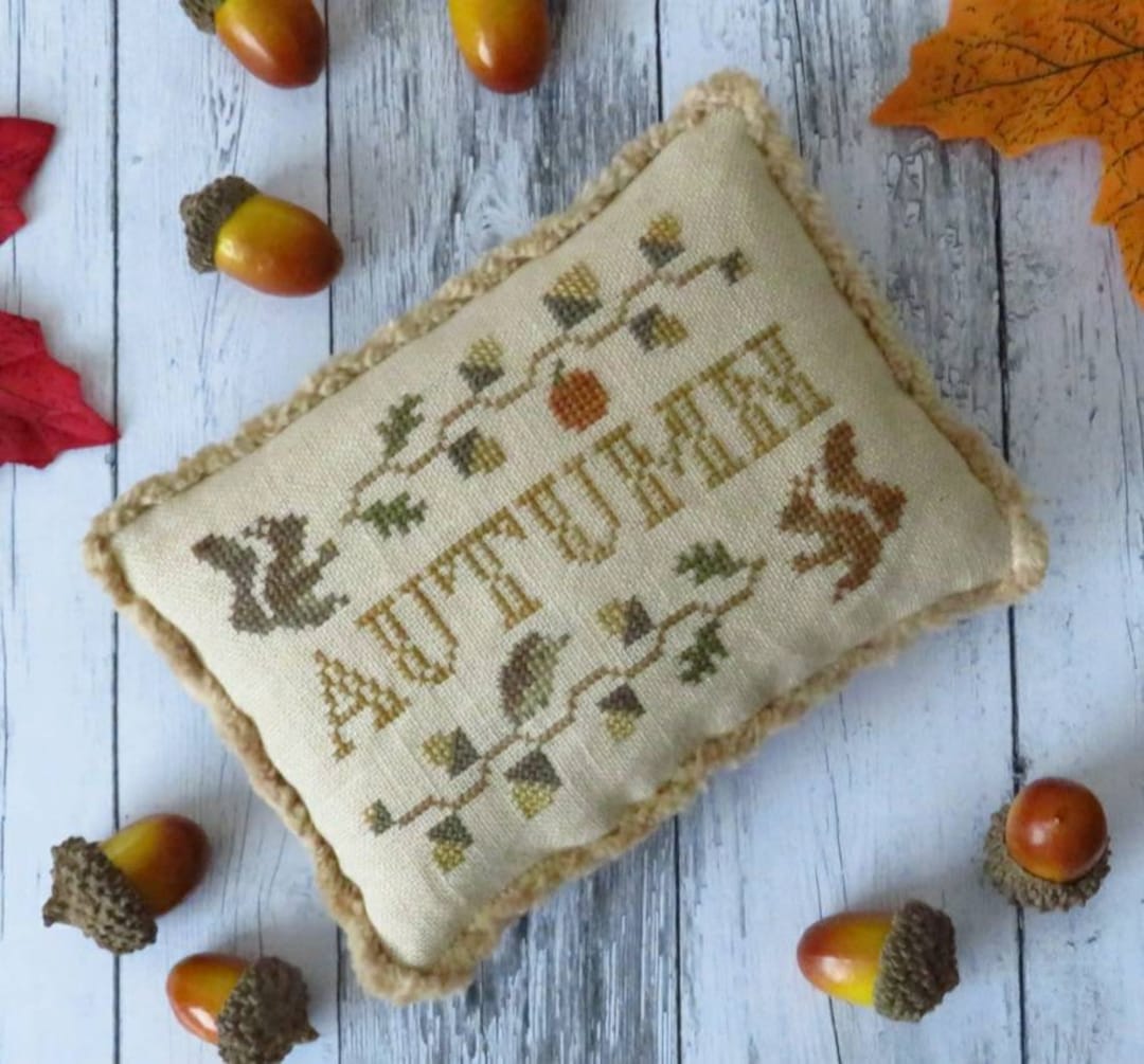 A Little Bit of Autumn, an Autumn Cross Stitch Pdf Chart - Etsy