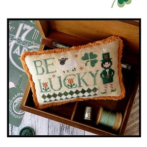 Be Lucky, an Irish Cross Stitch Chart, pdf chart image 2