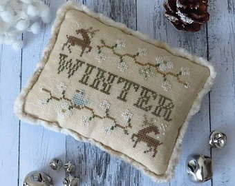 A Little Bit Of Winter, a winter pdf cross stitch chart