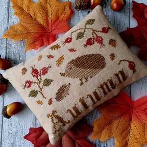 Autumn Prickles, eine herbstliche pdf Kreuzstichvorlage