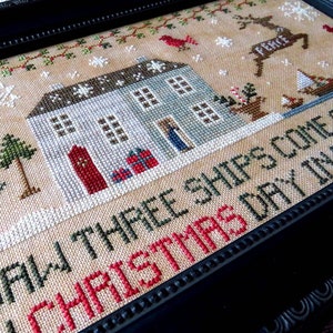 Christmas Morning, a Christmas cross stitch pdf chart