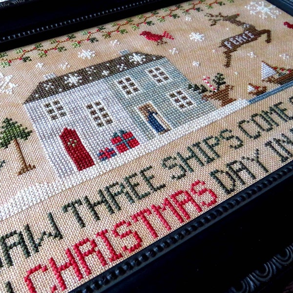 Christmas Morning, a Christmas cross stitch chart