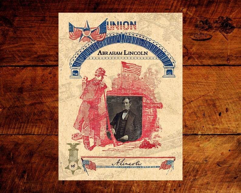 Abe Lincoln Heritage Trading Card 2.75 X 3.75 American Presidents History Abraham Etsy UK