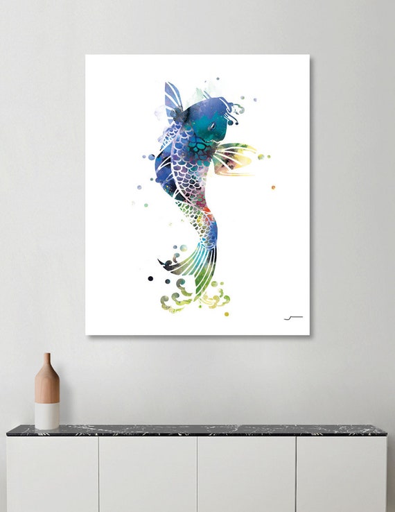Koi Fish Art Print Koifish Wall Poster Nature Abstract - Koi Fish Wall Decor Koi Fish Art Print Koifish Wall Poster Nature Abstract - Koi Fish Wall Decor