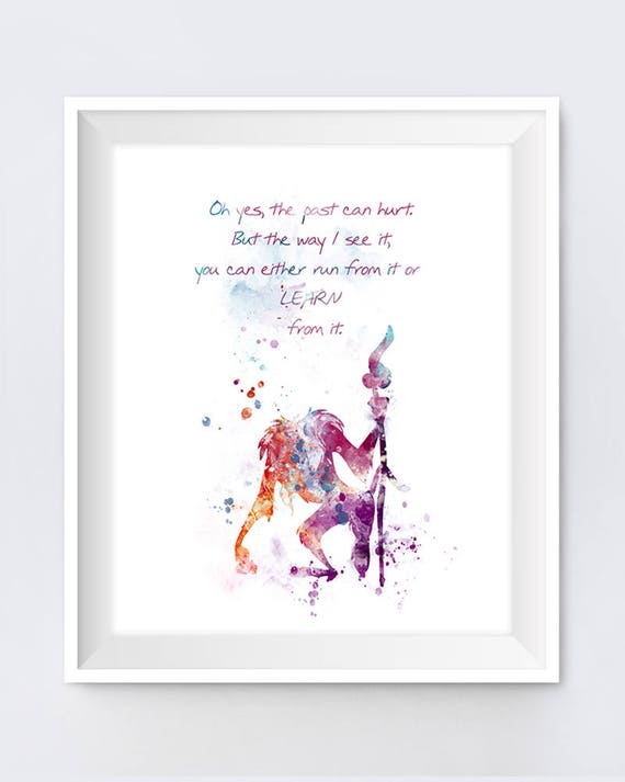 Rafiki Quote Lion King Art Nursery Print Lion King Poster Etsy