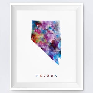 Nevada Map, Art Print, Carson City, Poster, Home Decor, Urban, Travel Map, State Map, Map Print, Download, Gift, Wall Art