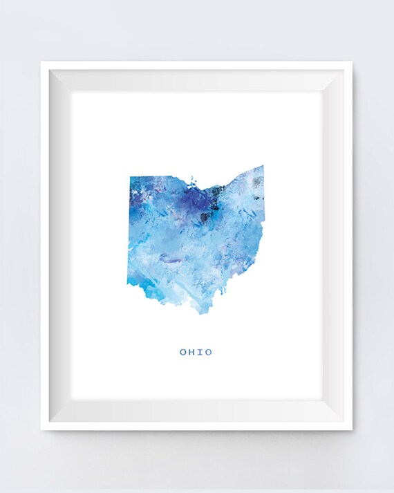 Prints Giclée Art & Collectibles Columbus Ohio city map art office