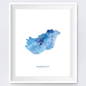 Ungarn Karte, Budapest Druck, Ungarn Poster, Reise Poster, Aquarell, Geschenk, Karte Kunst, Wandkunst, digitaler Download