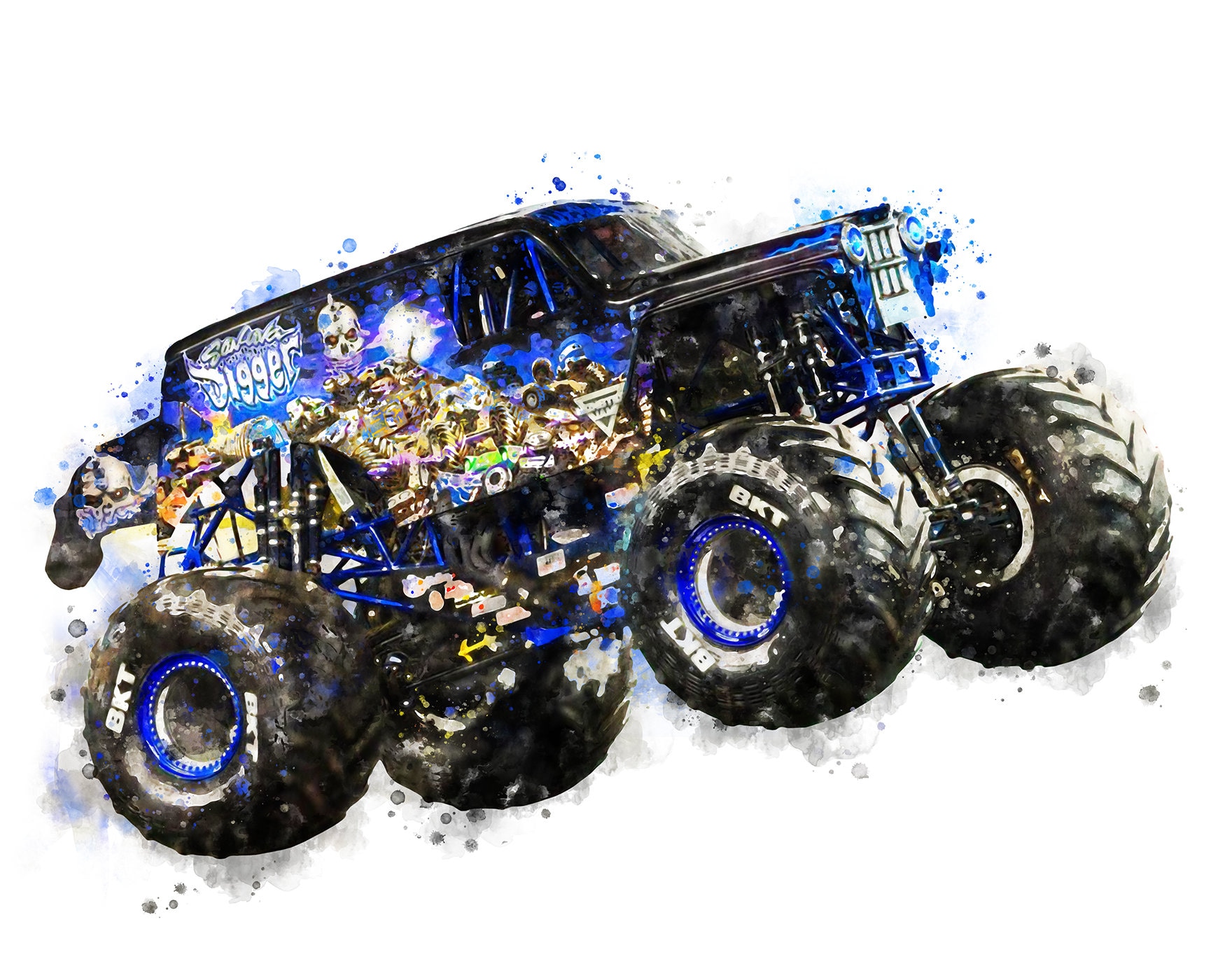 Monster Jam Son Uva Digger Coloring Pages