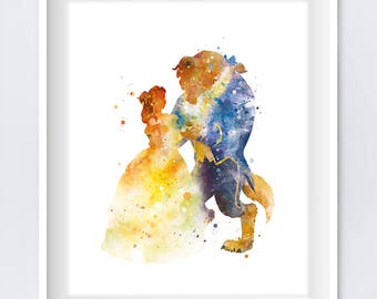 Beauty and the Beast Print Beauty and Beast Wedding Belle Art Beauty and the Beast Party Gift Wall Art Gift Digital Download