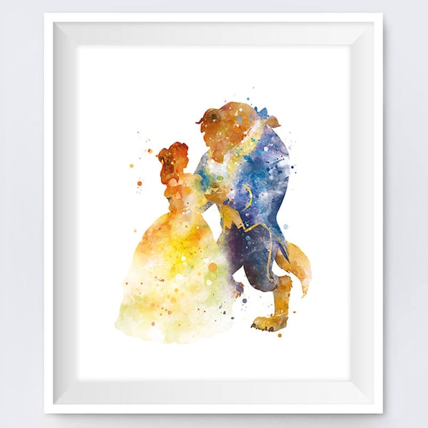 Beauty and the Beast Print Beauty and Beast Hochzeit Belle Art Beauty and the Beast Party Geschenk Wandkunst Digital Download