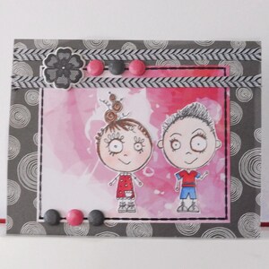 Tarjeta infantil - Tarjeta extraña - Tarjeta doble