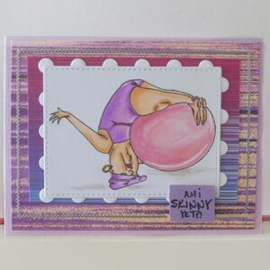 Carte gym - Carte theme regime - Carte de voeux double