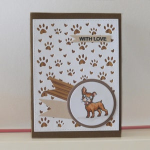 Carte chien - Carte toute occasion - Carte de voeux double