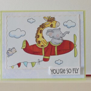 Carte enfant - Carte animaux - Carte double