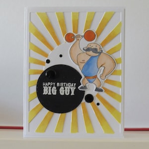 Carte anniversaire - Carte homme - Carte double