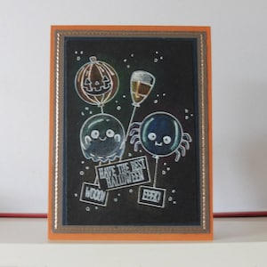 Carte Halloween - Carte de voeux - Carte double