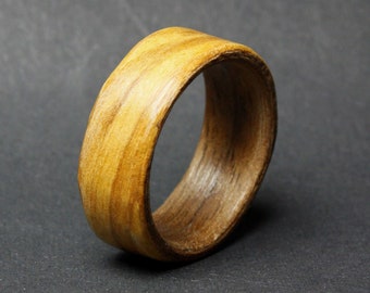 Walnut and Olive Bentwood Ring