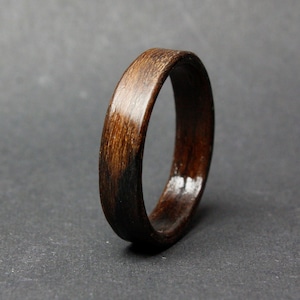 Dark Lingum Vitae Bentwood Ring image 1