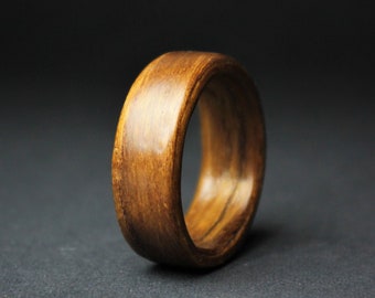 Burmese Teak Bentwood Ring