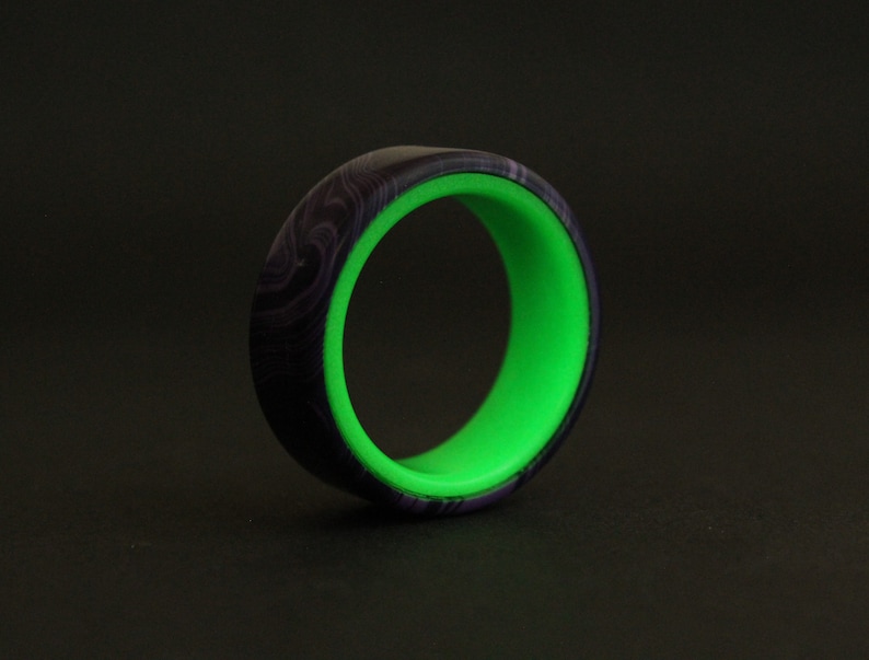 The joker ring Glow in the dark resin ring image 6