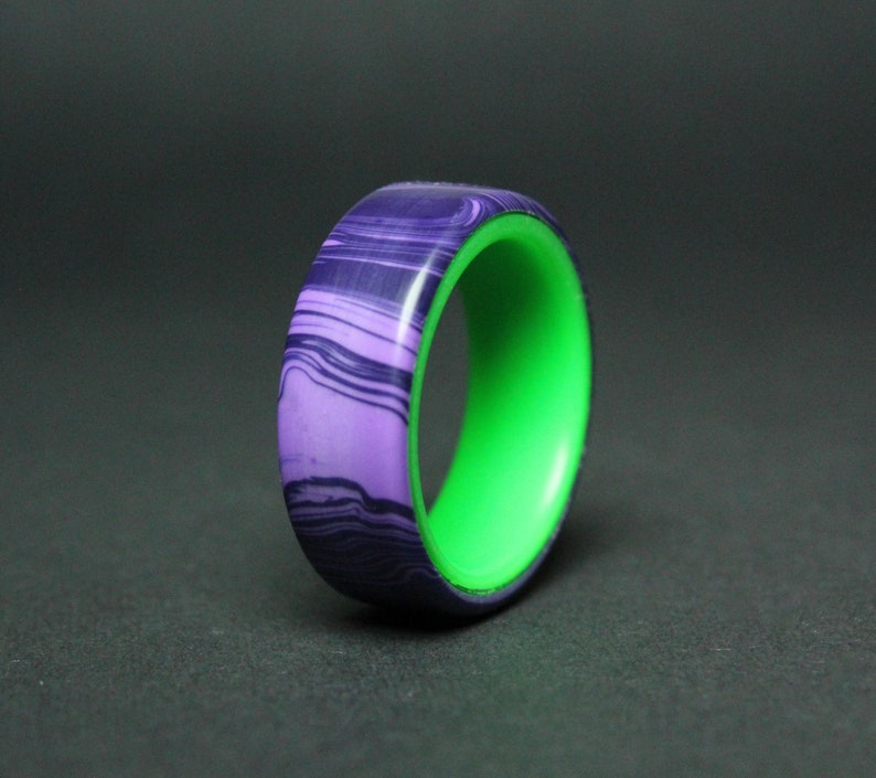 The joker ring Glow in the dark resin ring image 1