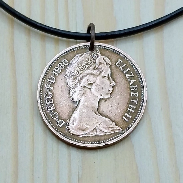 British Coin Pendant Etsy