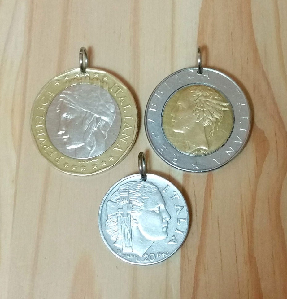 Italian 10 cent coin - Etsy 日本