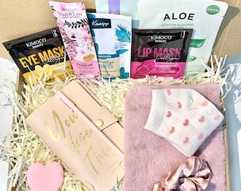 Self Care Gift Box, Spa Gift Set for Her, Relaxation Gift, Birthday Gift, Wellness Gift Box, Pamper Gift for Her, Cozy Gift