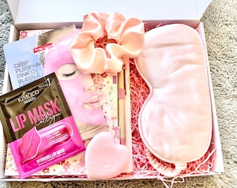 Self Care Gift Box, Spa Set, Face Mask, Notebook