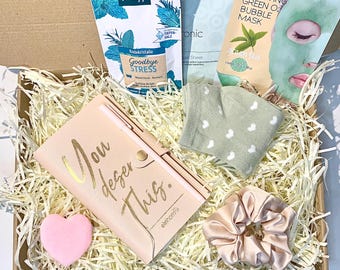 Self Care Christmas Gift Box, Spa Gift Set for Her, Relaxation Gift, Birthday Gift, Wellness Gift Box, Pamper Gift for Her, Cozy Gift
