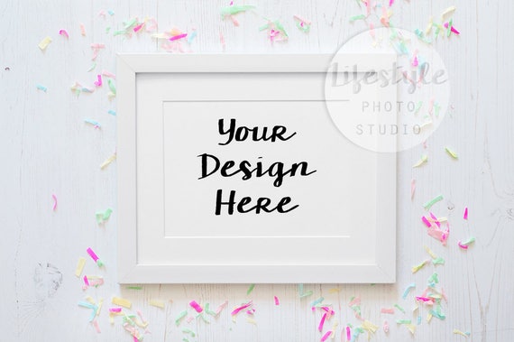 Download Free Confetti Frame Mockup Stock Photography Styled Frame ...