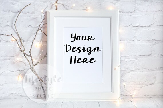 A4 A3 Frame Stock Photography Styled Frame Mock Up Blank Etsy