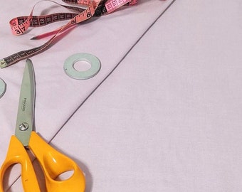 Lilac Purple Cotton Chambray Shirt Fabric. 100% Cotton. Light Pastel Purple Cotton Blouse Fabric. Mauve Cotton Shirt Fabric. Remnant Fabric