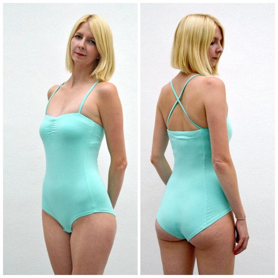BODYSUIT Mint Green Women s Bodysuit. Pastel Coloured Top. Summer Bodysuit. Festival Bodysuit. Panelled Bodysuit. Size Medium Etsy UK