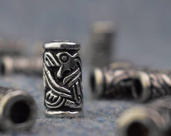 2 X Jorvik Dragon Replica Pewter Bead for Beards, Hair, or Bracelets