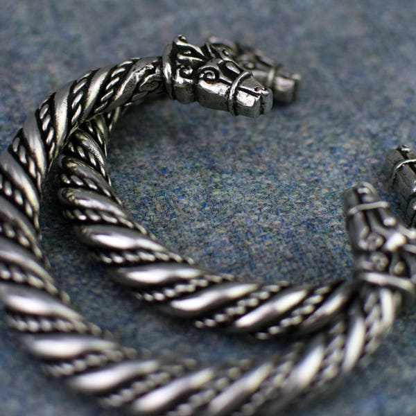 Large and Chunky Odin's Steed Slepinir ( Horse) Viking Bracelet