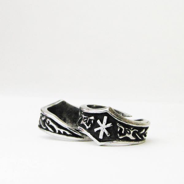 JERA Viking Rune Letter J Runic Ring - verstelbaar