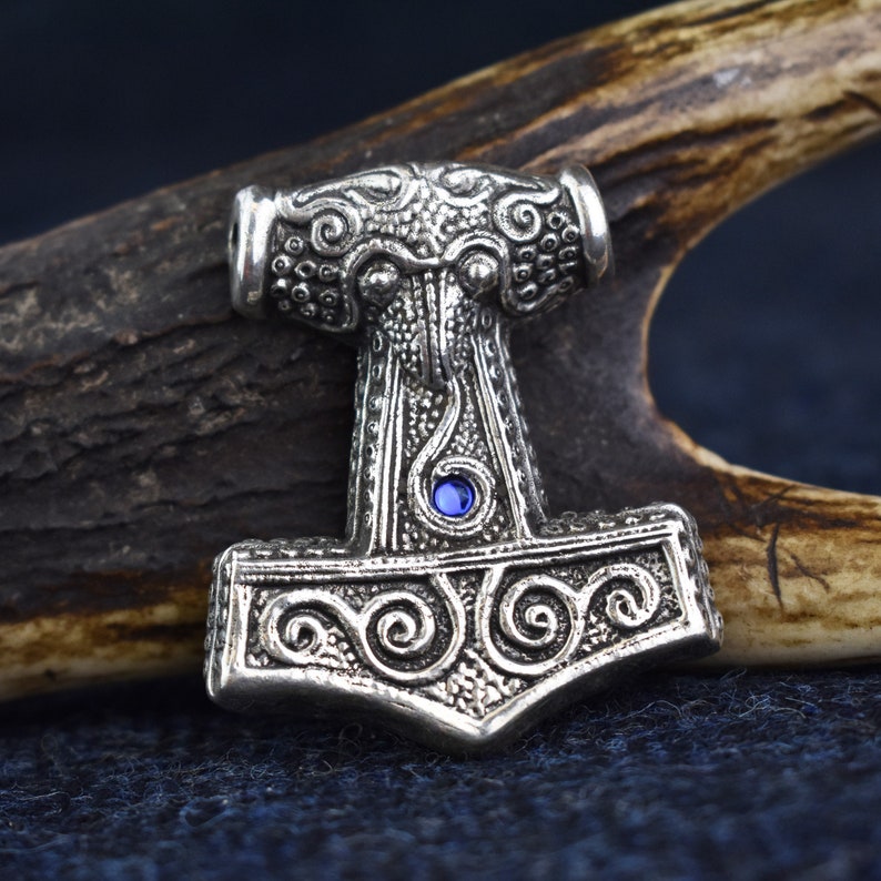 Norse Viking Pagan 925 Sterling Silver Skane Thor's Hammer Etsy