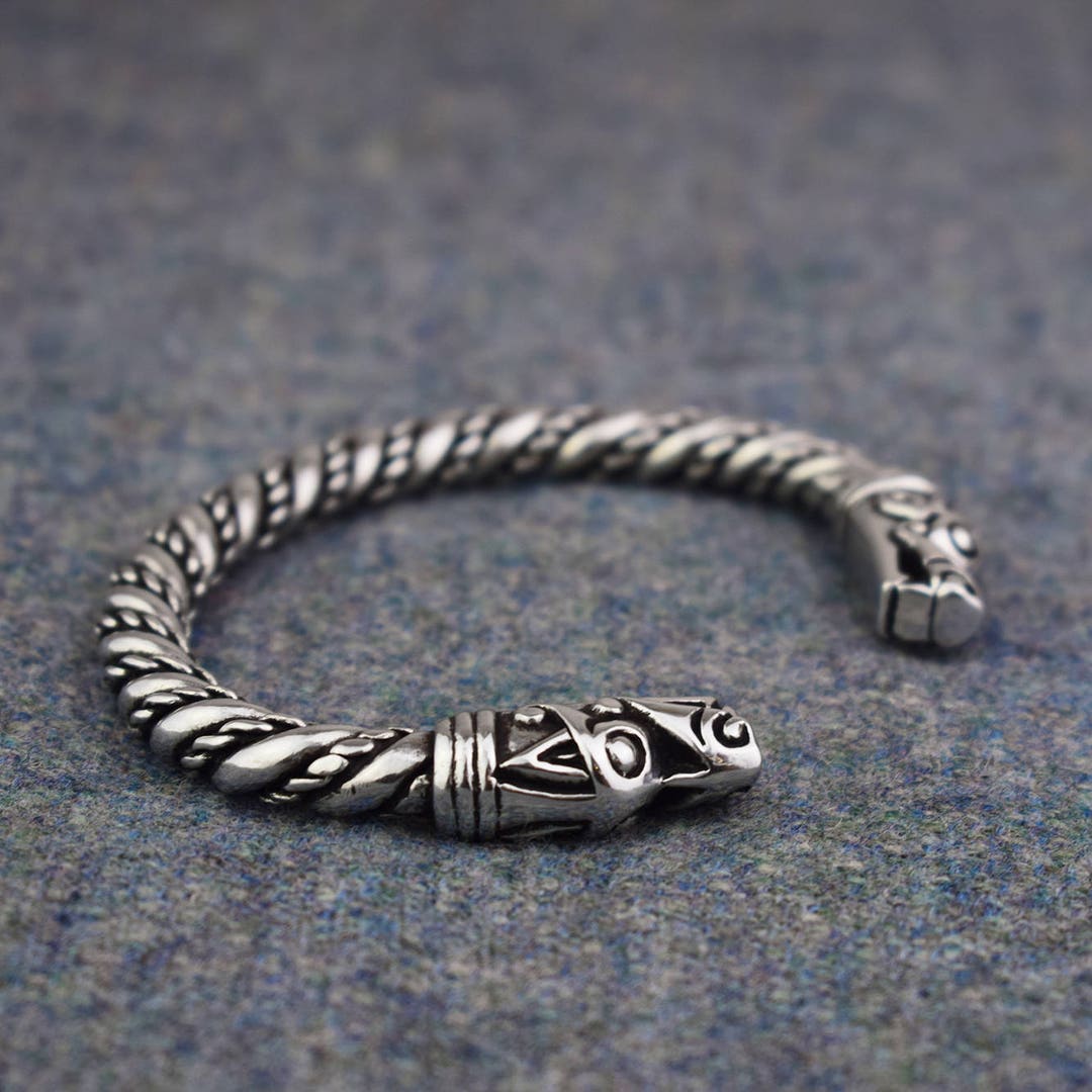 Viking Norse Large Dragon Bracelet ABLET002 - Etsy